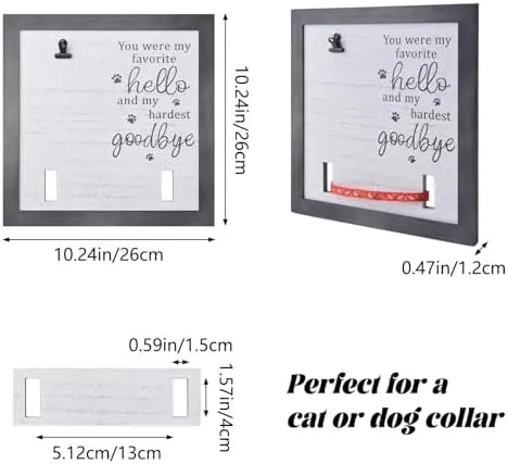 Dog Collar Memorial Frame