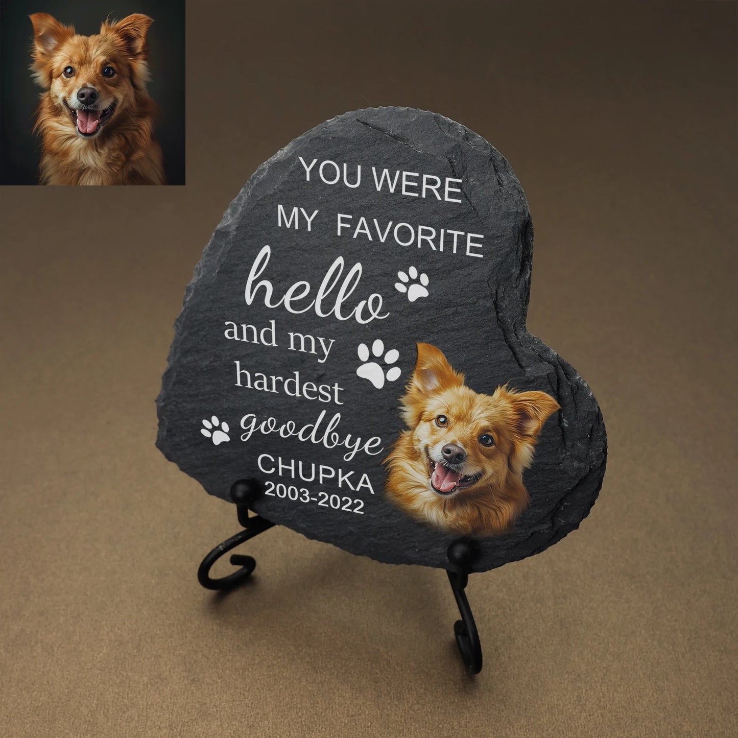 Personalizable Pet Memorial Stone