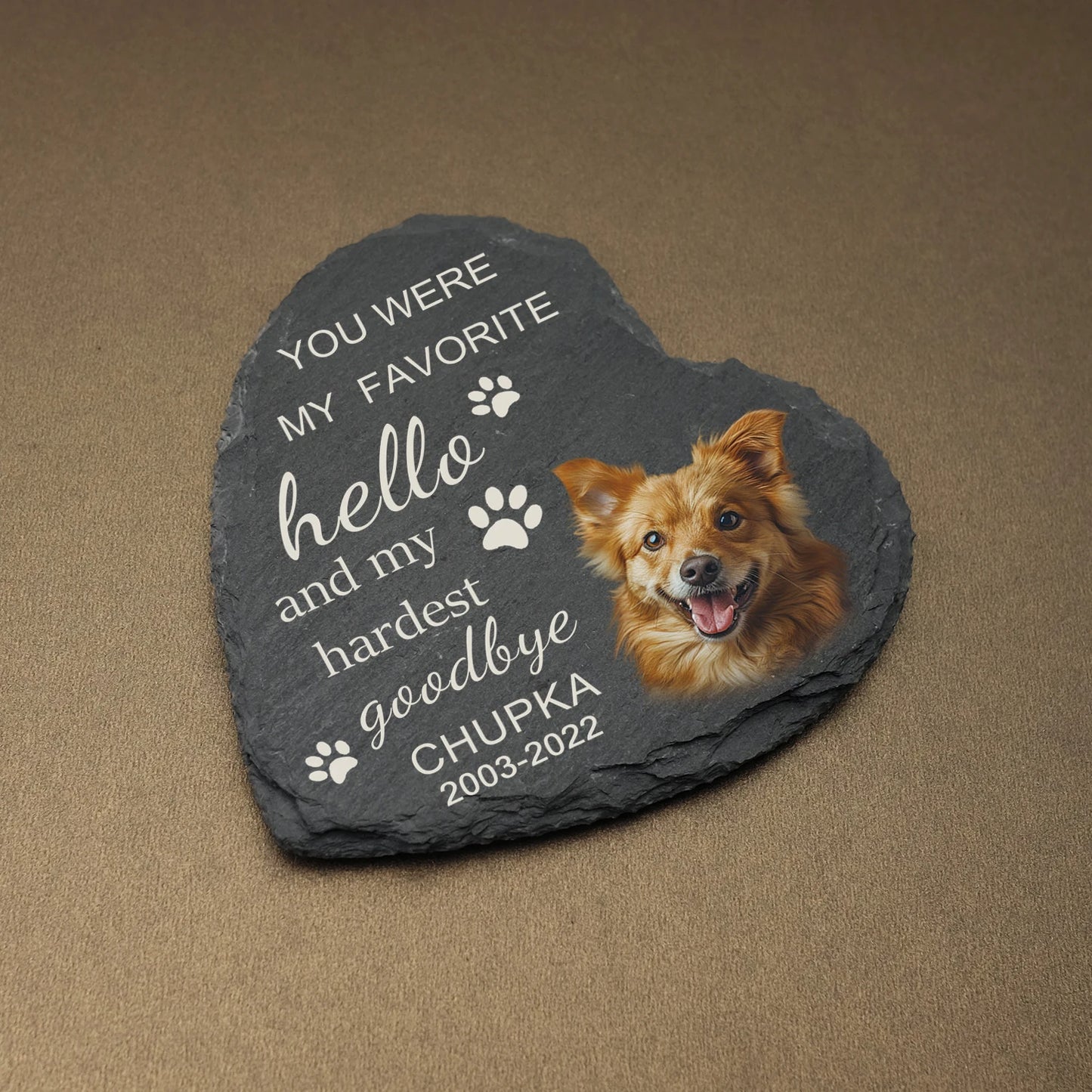 Personalizable Pet Memorial Stone